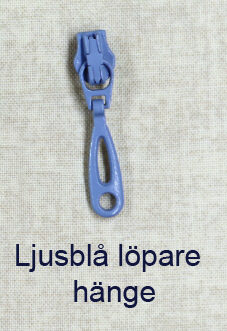YKK Löpare Ljusblå Hänge