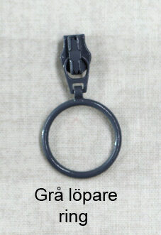 YKK Löpare Grå Ring