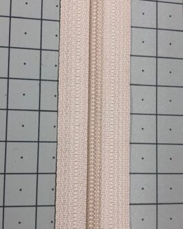 Dragkedja på metervara Beige
