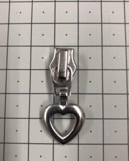 Löpare (#5) 6mm Hjärta  Silver