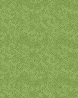 Swirling Leaves Green  108″